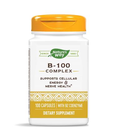 Nature's Way Vitamin B-100 Complex, 100 Capsules 100 Count (Pack of 1) - Buy Online on GoSupps.com