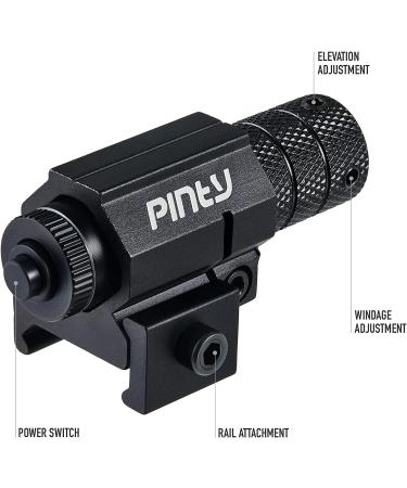 Pinty Compact Tactical Red Laser Sight with Picatinny Mount for Hunting - Bright and Easy to Use - Buy Online on GoSupps.com
