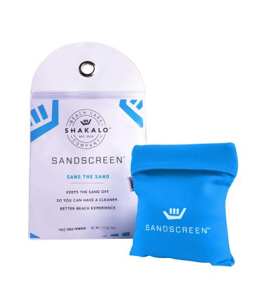 SHAKALO SANDSCREEN Sand Removal Bag | Talc-Free and Reef Friendly | Fresh Clean and Sand Free | Great for The Whole Family! 1.77 Ounce (Pack of 1)