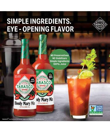 McIlhenny Tabasco Bloody Mary Mix - 32 oz Spicy Cocktail Mixer - Buy Online on GoSupps.com