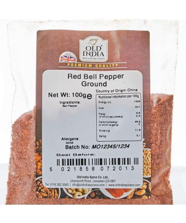 Old India Red Bell Pepper Ground 100g - Buy Online on GoSupps.com
