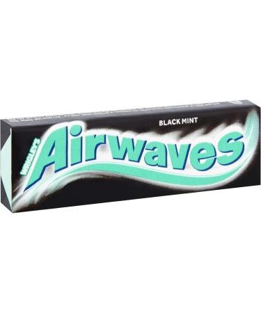 AIRWAVES Black Mint Menthol Sugar Free Chewing Gum 10 Pellets - Buy Online on GoSupps.com
