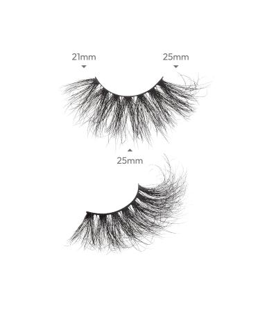 i-ENVY Luxury Mink Collection False Eyelashes - 100% Real Mink 3D Fluffy Lashes for Glamorous Eye Looks (2 Pack) - International Shipping Available - Buy Online on GoSupps.com