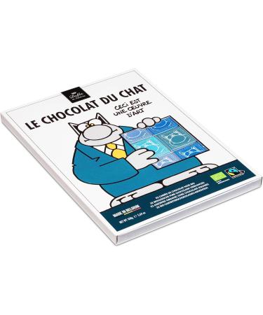 Dolfin Le Chat Dark Chocolate Assortment - Belgian Chocolate Neapolitans Comic Form Packaging - Cocoa 37% Caramel Speculos Hazelnut Flavour - Smooth & Decadent - Made in Belgium 160 g - Buy Online on GoSupps.com