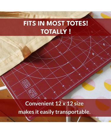 Madam Sew 12x12 Rotating Self Healing Cutting Mat for Quilting, Sewing & Crafts | 360 Rotation, Lockable Non-Slip Base, Accurate Grid & Bias Lines - Buy Online on GoSupps.com