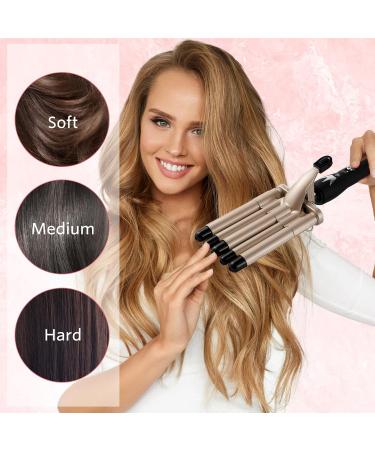 5 Barrel Hair Crimper Iron - 0.6 Inch Ceramic Tourmaline Curling Wand for Perfect Waves - Dual Voltage International Shipping - Buy Online on GoSupps.com