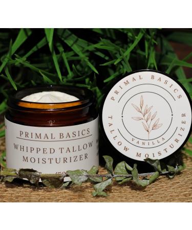 100% Grass Fed Whipped Vanilla Beef Tallow Moisturizer | Nourishing Body Balm for All Skin Types | USA Made | 1.7 Fl Oz - Buy Online on GoSupps.com