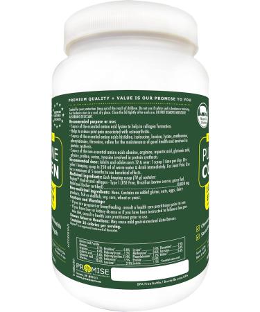 Promise Pure Bovine Grass-Fed Collagen Peptides Powder with Hydrolyzed Collagen Unflavored Non-GMO Gluten-Free Supports Healthy Skin Hair Bones & Joints 525 grams - Buy Online on GoSupps.com