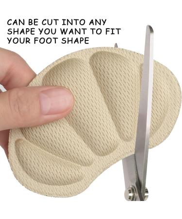 PROUSKY Heel Cushion Inserts - Beige Grey Shoe Pads for Loose Shoes - Anti-Slip Foot Insoles for Women Men - Buy Online on GoSupps.com