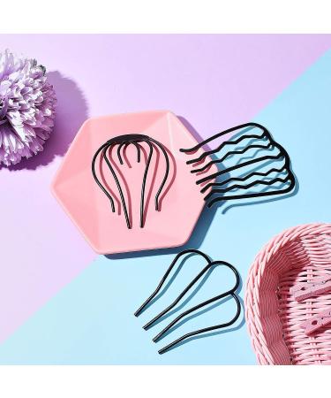 3-Piece U-Shaped Messy Bun Hair Pin Set for Women - Hair Fork Clip Stick Holder | Hair Accessories - Buy Online on GoSupps.com