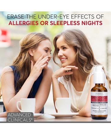 Advanced Clinicals Dark Circle Serum - Fragrance Free, 1.75 fl oz | Reduce Puffiness & Brighten Eyes - Buy Online on GoSupps.com