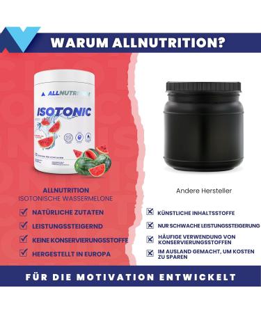 All-Nutrition Isotonic Beverage Powder 700g - Electrolyte Sports Drink with Magnesium Sodium & Potassium | Watermelon Flavor Dietary Supplements - Buy Online on GoSupps.com