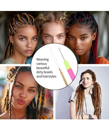 5 Wooden Handle Hair Extensions 1 Colorful Crochet Hook Nano-Bead Hair Extensions Hair Extension Irons Hair Wire Kit Nano-Bead Threader Hair Tie Pull-Through Tool - Buy Online on GoSupps.com