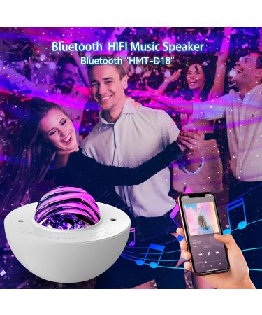 Galaxy Projector with White Noise, Bluetooth Speaker & Remote Control - Bedroom Decor & Kids Gift - Buy Online on GoSupps.com