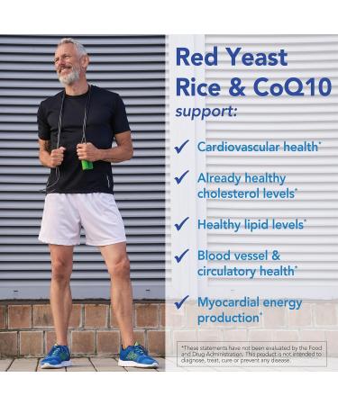 Patient One Red Yeast Rice with CoQ10 | Supplement to Support Heart Health and Healthy Lipid Metabolism* | 600 mg RYR and 50 mg CoQ10 | 60 Capsules - Buy Online on GoSupps.com