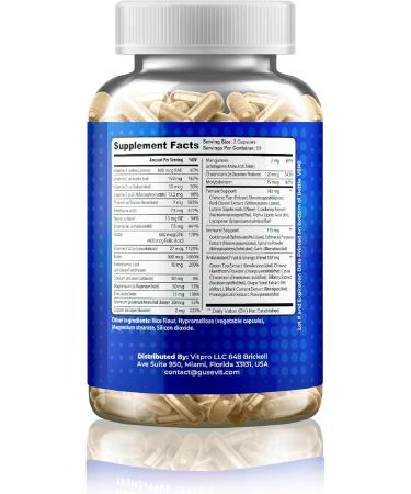 Gusevit 37-in-1 Women's Multivitamin for Immune & Stress Support Energy Booster Bone & Skin Health & Hair Growth | Vitamin C D3 Folic Acid B-Complex Biotin Zinc & More | 120 Count - Buy Online on GoSupps.com