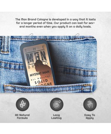 Solid Cologne Mystery Man Fragrance - Natural Men's Cologne - Redefined men's fragrance Wax Cologne Travel Size Cologne for men - natural mens solid cologne (3/4 Ounce (Pack of 1) Mystery Man) - Buy Online on GoSupps.com