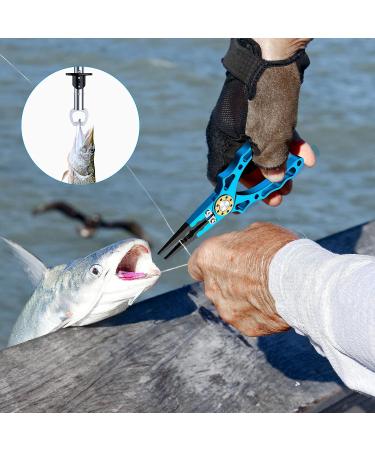 AMIR Fishing Pliers with Fish Lip Gripper | Multi-Function Tool Set for Fly and Ice Fishing | Hook Remover and Split Ring Pliers | Perfect Fishing Gifts for Men - Buy Online on GoSupps.com