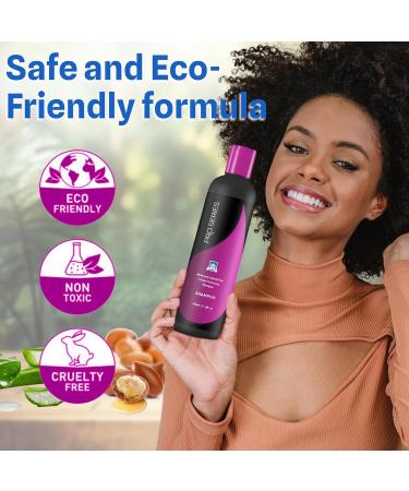 Pro Series Daily Care Shampoo 8oz - Sulfate-Free Gentle & Natural Shampoo for Lace Wigs Toupees & Hair Systems | Moisturizes Protects Color Anti-Frizz Restores Shine - Buy Online on GoSupps.com