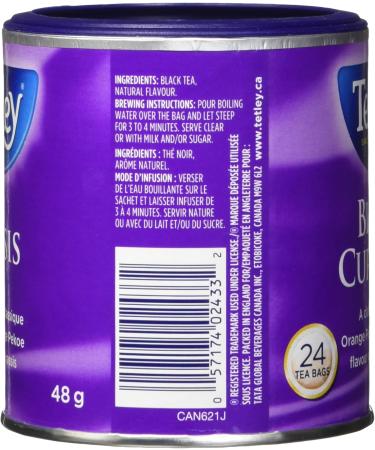 Tetley Black Currant Black Tea - 24 Tea Bags 48 Grams Contains Caffeine BlackCurrantSpecialtyTea - Buy Online on GoSupps.com