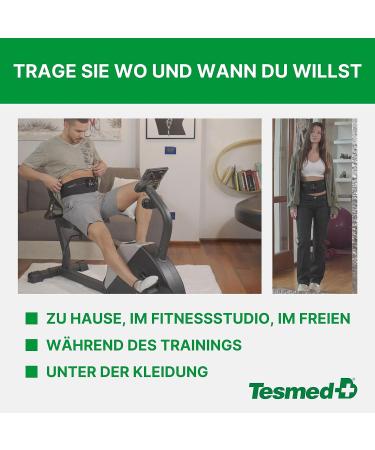 Tesmed Absolute: Electric EMS Abdominal Muscle Trainer Belt - 15 Programs Unisex Rechargeable Made in Italy - Buy Online on GoSupps.com