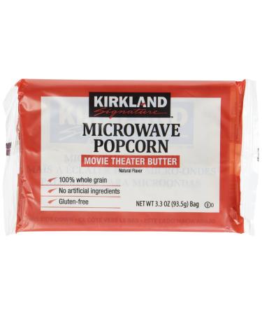 Kirkland Microwave Popcorn 3.3 Ounce Bags - 8 Bags Flavor Butter 3.3 Ounce (Pack of 8)