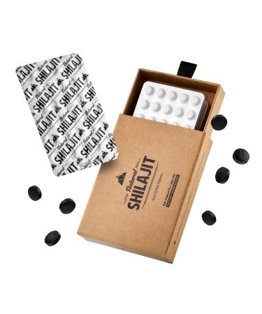 Natural Shilajit Tablets 120 Dry Drops 100% Pure Shilajit for Men & Women with Fulvic Acid & 85+ Trace Minerals for Peak Physical & Mental Performance Immune Health & Detox (4 Month Supply)