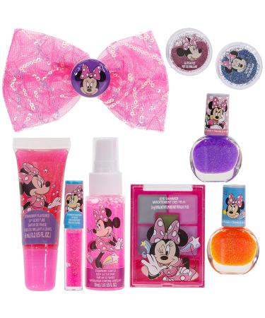 Disney Minnie Mouse Cosmetic Backpack Set for Kids Girls - Includes Hair Bow, Nail Polish, Glitter, Nail File - Perfect for Parties & Sleepovers - Buy Online on GoSupps.com