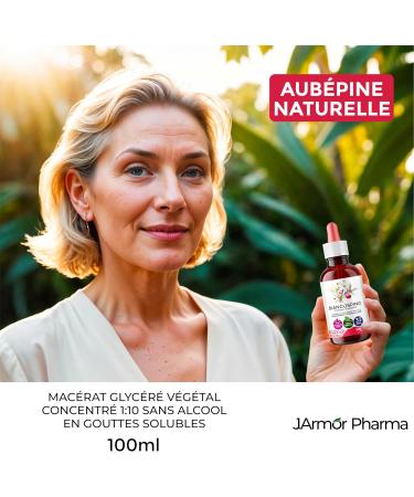 Jarmor Hawthorn Mother Tincture | Hawthorn Drops 100 ml | Regularity of Cardiovascular Function and Antioxidant | Promotes Re - Buy Online on GoSupps.com