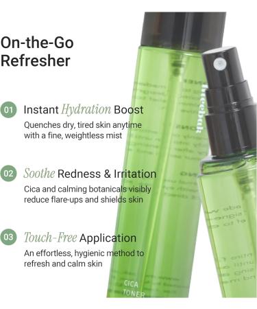 Meebak CICA Toner Spray | Korean Face Mist | Facial Spray with Centella Asiatica & Vitamin E | Soothing Face Toner for Sensitive Oily and Combination Skin | 4 fl oz 4 Fl Oz (Pack of 1) - Buy Online on GoSupps.com