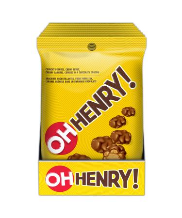 OH HENRY! Crunchy Candy Holiday Candy Kids Candy to Share Bulk Candy 104g (8 Count) Original 104 g (Pack of 8)