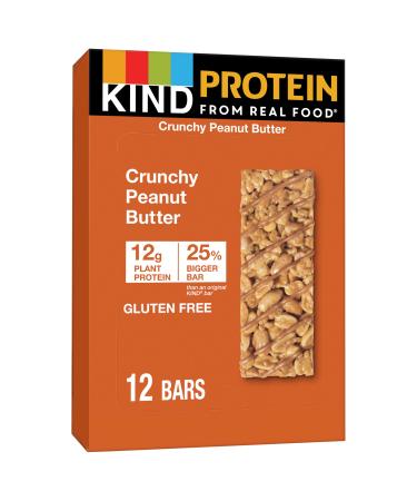 KIND Bars Protein Bars Crunchy Peanut Butter 12 Bars 1.76 oz (50 g) Each