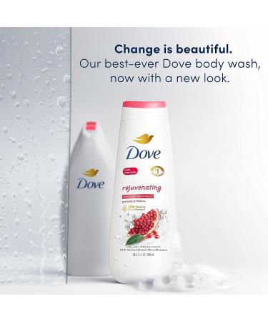 Dove Rejuvenating Pomegranate & Hibiscus Body Wash - 20 oz, Gentle Skin Cleanser with 24hr Renewing MicroMoisture - Buy Online on GoSupps.com