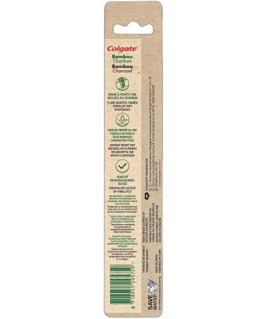 Eco-Friendly Colgate Bamboo Toothbrush with Charcoal - Soft & Biodegradable for Sensitive Teeth - Promotes Healthy Oral Care - Buy Online on GoSupps.com