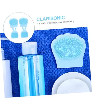 minkissy 8 Pcs Rabbit Ears Facial Brush Women Facial Brush Silicone Cleaning Brush Facial Exfoliating Brush Handheld Massagers Exfoliating Facial Brush Pore Brush Face Miss Silica Gel Light Bluex2pcs 7.5x7.5cmx2pcs - Buy Online on GoSupps.com