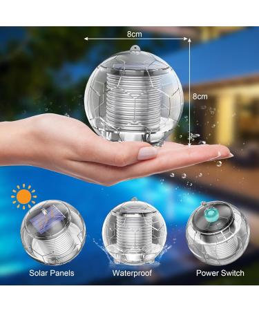 Linkax Solar Pool Lights - Waterproof Floating Lamps for Garden Pond & Swimming Pool - Color Changing Set of 2 - Buy Online on GoSupps.com