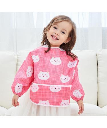 Little Dimsum Long Sleeved Waterproof Bib with Large Food Pocket - Redcat Design - Buy Online on GoSupps.com