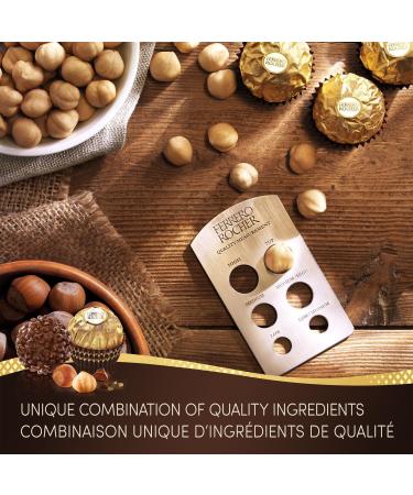 FARRERO ROCHER Fine Hazelnut Milk Chocolate Gift Box 48 Count Ideal Hostess Gift 600g - Buy Online on GoSupps.com