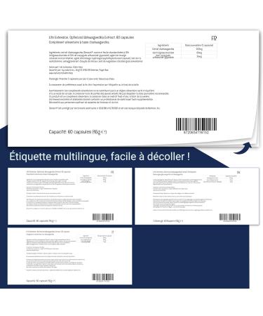 Life Extension Optimized Ashwagandha Extract (Ashwagandha Extract) 60 Vegan Vegetarian Gluten Free Soy Free Non-GMO - Buy Online on GoSupps.com