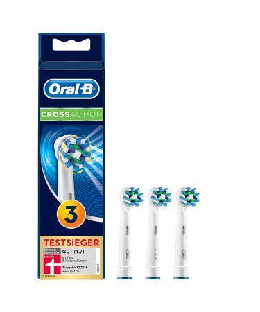 Oral-B CrossAction brush heads 3 pieces White 3 pieces (1 pack) Single