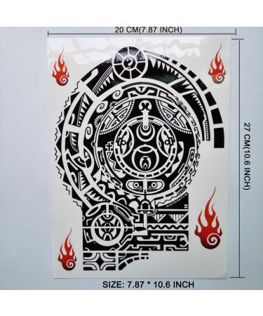 Waterproof Dwayne Johnson Totem Temporary Tattoos - Large Body Art Sticker Paper - Buy Online on GoSupps.com