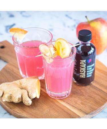 Haskapa Organic Berry Juice Shots - 100% Natural Haskap Berries - Vegan Superfood - 6 x 60ml Glass Bottles - Buy Online on GoSupps.com