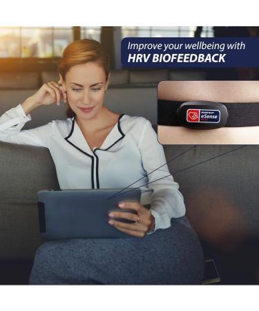 Buy Mindfield Esense Pulse Sensor | HRV Biofeedback & Pulse Frequency Training | Portable Chest Strap with App & Integrated Meditations - Buy Online on GoSupps.com