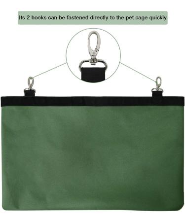 Rabbit Hay Feeder Bag with 4 Windows Black - Small Animal Hanging Rack Manger Holder Dispenser for Guinea Pigs, Bunny, Chinchilla, Hamster - Storage Pouch Included - Buy Online on GoSupps.com
