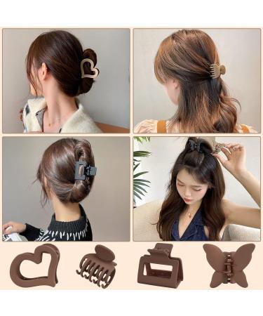 Square Hair Claw Clips 16 Pack - Medium Size for Women - Nonslip Strong Hold Barrettes - Fashion Hair Accessories - Buy Online on GoSupps.com