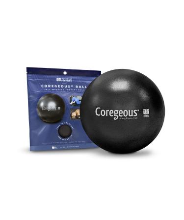 Tune Up Fitness – Coregeous Ball | Psoas Release, Abdominal, Belly & Lower Back Massager | Therapy Stretch Ball for Lower Back Pain, Stress & Digestive Relief, Improved Breathing & Sleep (Graphite)