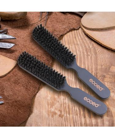 Ecoed Boar Bristle Brush 2pc Set for Fine & Medium Hair | Ideal for Smoothing, Waves & Beards | Gentle on Scalp | Enhances Texture - Buy Online on GoSupps.com
