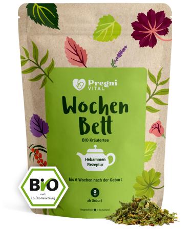 Pregnivital - puerperium tea - 100% organic regression tea - with a female mantle yarrow and shepherd's whitel herb according to traditional midwife knowledge - for special needs for birth 70 g (1 Pack) - Buy Online on GoSupps.com