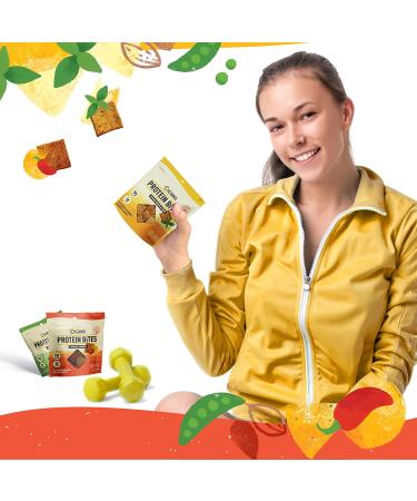 Chewma Protein Bites Variety Pack - Low Carb 10g Protein Plant Based Keto Snack - Gluten Free Almond Flour Crisps (10 Pack) - Buy Online on GoSupps.com