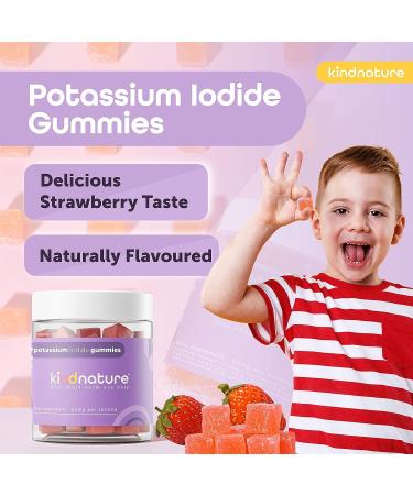 Kind Nature Potassium Iodide Gummies - 65mg Chewable Tablets for Adults & Kids - Non-GMO, Gluten-Free, Vegan - 3rd Party Lab Tested - Buy Online on GoSupps.com